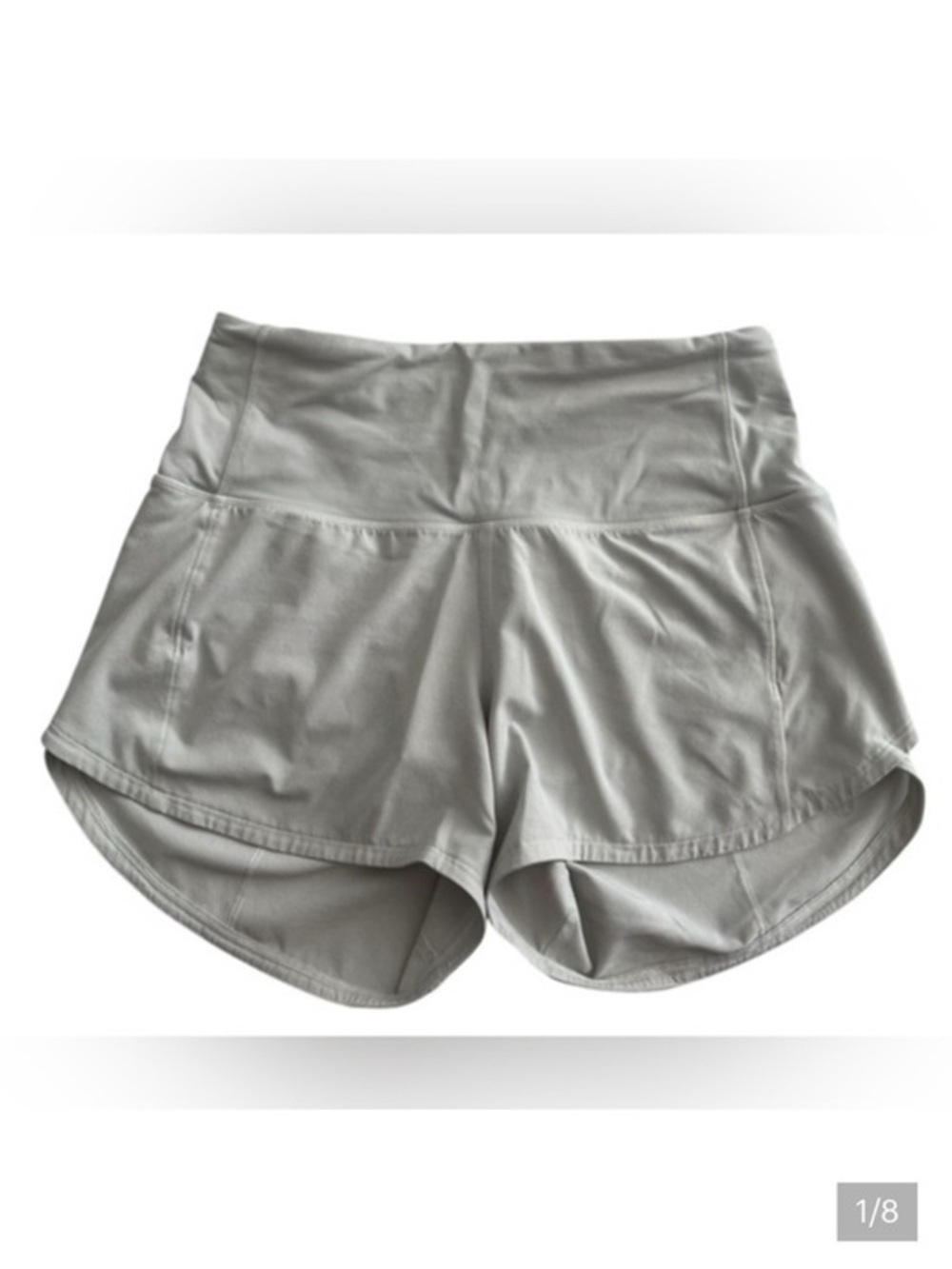 Lululemon Athletica 3.5” inseam Light Gray speed up Athletic Shorts